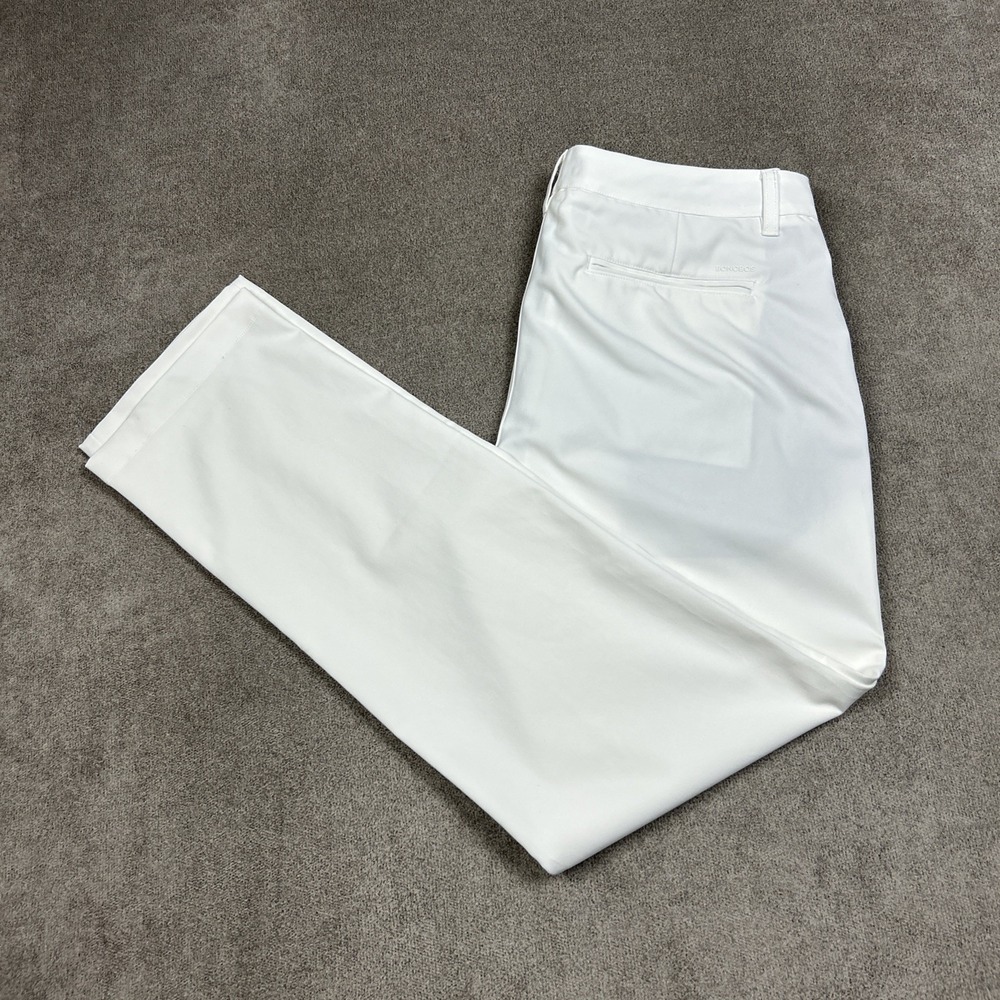 Bonobos Golf Pants Mens 34x32 White Slim Fit Performance Stretch Casual Chino